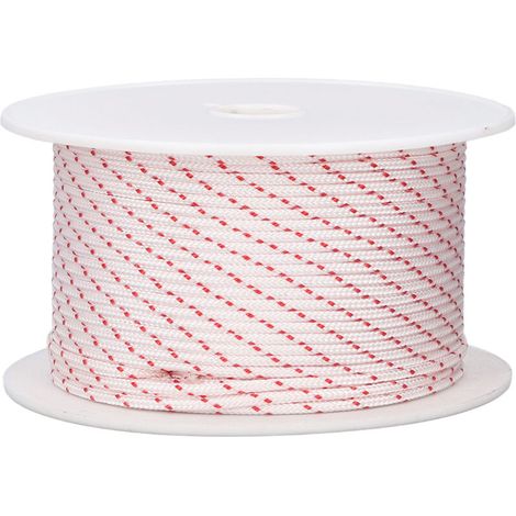 Corde de Démarrage pour Tronçonneuse 100m Nylon 3.5mm Adapté aux Moteurs de Tondeuses - Emballage en Sac PE Inclus-KZQ
