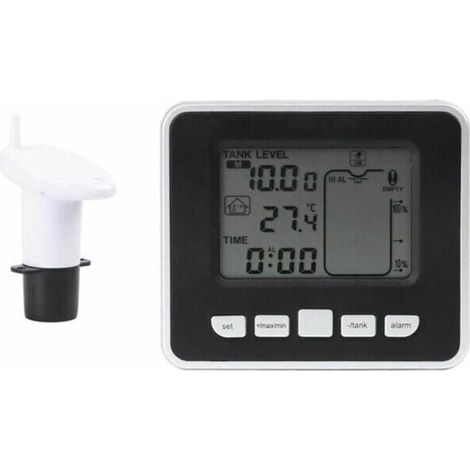 Sensor de nivel de agua ultrasónico para tanque de agua, sensor de nivel de profundidad de líquido con pantalla (1/4)