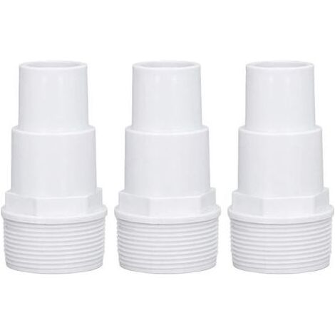 Pair Adaptateur à Visser 1-1/2 - Raccord Tuyau Piscine - Emboîter Diam 32/38 Mm - Universel Accessoires Filtres Et Pompes De Piscine (Lot de 3) (1/5)