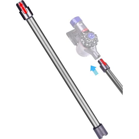 Tube Télescopique Compatible avec Dyson V7 V8 V10 V11 V15 Gris  Tube d’Extension Rigide pour Aspirateur, Déverrouillage Rapide, Longueur 72,5 cm et Montage Facile pour Nettoyage Quotidien (1/5)