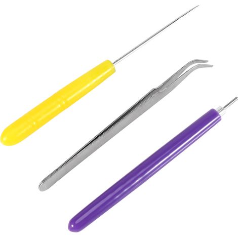 DIY-Quilling-Werkzeugset, 3-teilig – Pinzette, Nadeln, geteilter Stift, Bastelzubehör für handgefertigte Dekorationen (1/3)