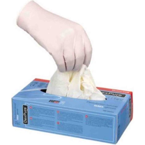 Gants jetables Honeywell Safety taille 9, L, Latex Non poudrés, x 100 gants ( Prix pour Boîte de 100 )