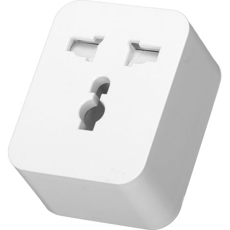 Prise intelligente 15 A PC 2,4 GHz WiFi Bluetooth avec minuterie programmable, commande vocale et application, prise US, 100 à 240 V CA (1/5)