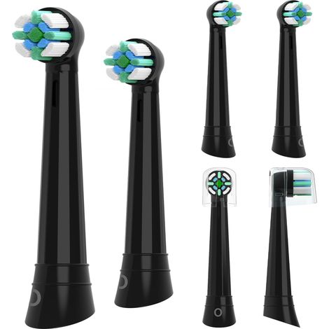 Lot de 6 têtes de brosse à dents électriques Oral-B iO compatibles avec les brosses à dents électriques Oral-B iO séries 2/3/4/5/6/7/8/9/10 - Compatibles avec Oral-B IO - Pour les gencives sensibles (1/5)