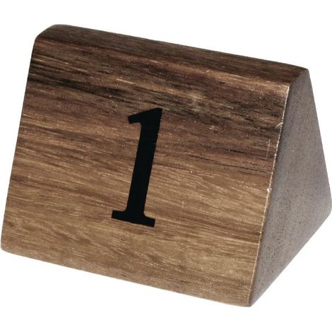 Numéros de table en bois 1 à 10 - Ref CL392 - Olympia