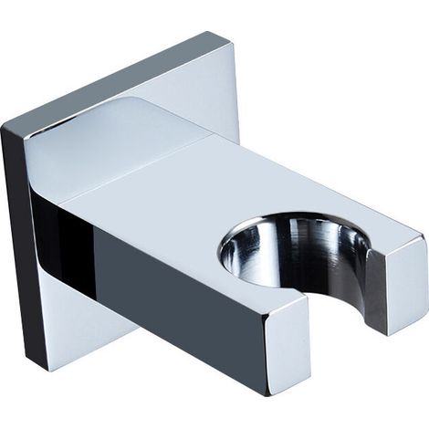 Support de Douche à Main Noir Support de Pommeau de Douche Laiton Support de Tête de Douche Montage Mural Support de Douchette Rectangle Support Douchette(argent) (1/5)
