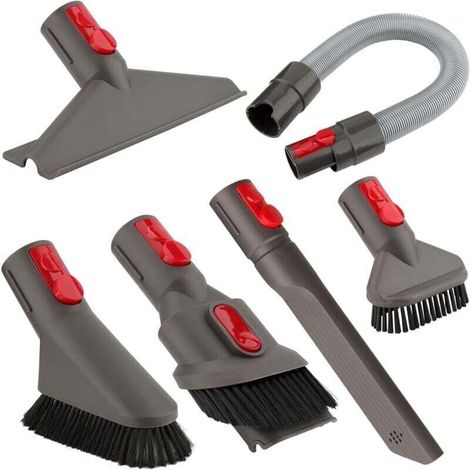 Zubehörset mit Befestigungsmaterial und Verlängerungsschlauch für Dyson V7 V8 V10 Akku-Staubsauger (6 in 1)