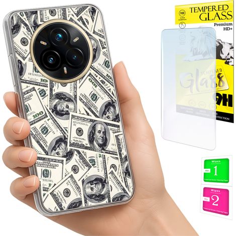 Funda para Realme 14 Pro+ 5G / 14 Pro Plus 5G con cubierta trasera y cristal 9H. (1/5)