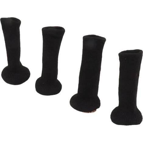 Lot de 20 embouts de pieds de table en feutre épais silicone, noirs. (1/5)