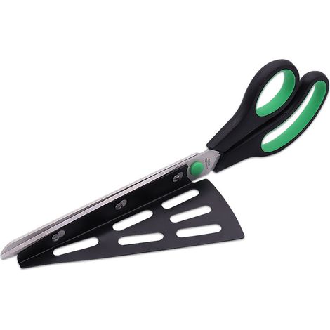 Sollbry 28 cm lange Pizzaschere aus Edelstahl, Küchenschere mit abnehmbarem Pizzaschieber, (multifunktional, nicht nur für Pizza), Küchenhelfer (1/5)