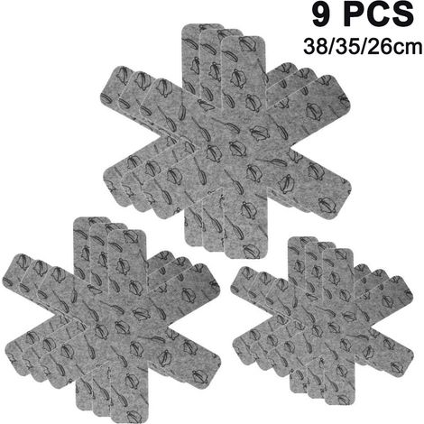 Set of 3 pan protectors, 3 different sizes, stackable to prevent scratches, separate and protect your dishes.