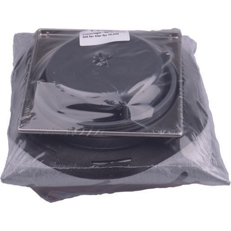 Set accessori per scarico doccia “PRIMUS-DRAIN”, comprenisvo di griglia in acciaio inox,kit di impermeabilizzazione, sifone, por