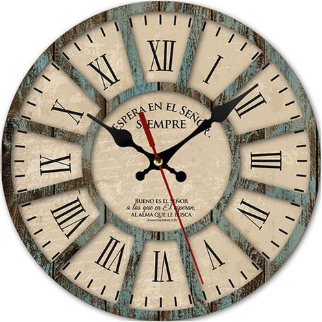 Geräuschlose digitale Wanduhr mit römischen Ziffern, 30 cm Durchmesser, geräuschloses Quarzwerk, kein Ticken, batteriebetrieben, rund, gut lesbar, für Zuhause/Büro/Klassenzimmer/Schule (1/5)