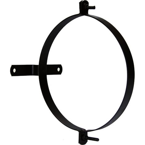Abrazadera Para Tubo Estufa Vitrificada Con Soporte 120 mm. (2 Piezas) (1/3)