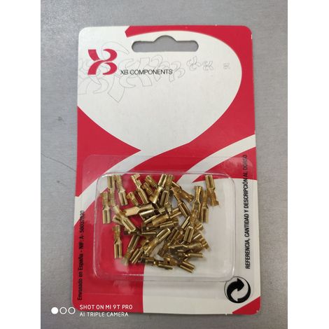 Blister con 40 terminali femmina da 2,8 mm Faston tipo 51-14408-00