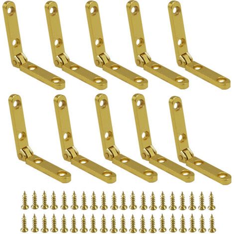 Legierungs-Scharniere für Schranktüren, Mini-Verdeckt-Scharniere für Möbel, Holzbeschläge für Zuhause, ideal für Schubladen-Organizer in Schränken, 10er-Pack (1/4)