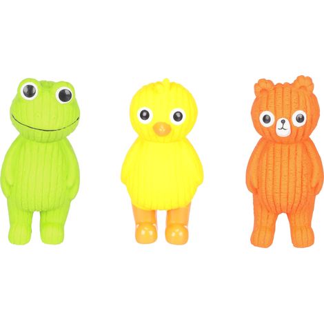 Jouet pour Chien Ogre Grenouille, Canard et Ours - avec couinement - Pas de Choix de Couleur Possible (1/5)