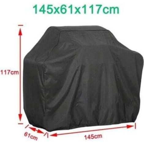 -Accessoires barbecue, housse de protection étanche, étanche, 145x61x117cm-- (1/4)