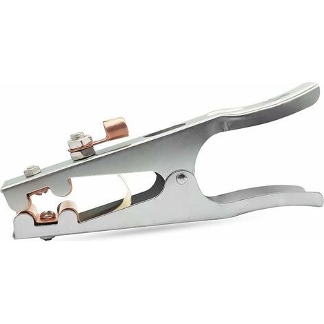 Pince de masse, pince soudure, 1 Pince de terre de soudage, Fait de fer + laiton, solide et durevole, matériel de soudage professionnel, pour la plupart des machines à souder (800A) (1/4)