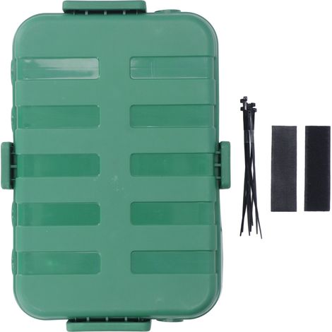 Boite de Raccordement Electrique Etanche Protection IP54 6 Câble Joint Entrée Extérieur Grand Carré pour Rallonge Vert (1/5)