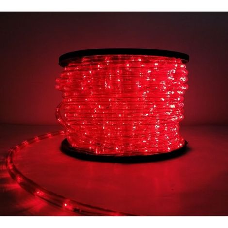 Guirlande LED 220V 50M IP44 Recoupable - Rouge - SILAMP
