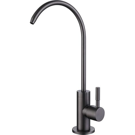 Kitchen Faucet, 100% Lead-Free Drinking Water Faucet, No Air Gap, 304 Stainless Steel Wire Drawing Material (1/5)