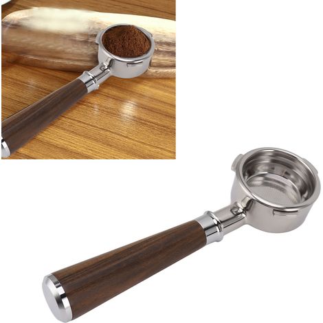 Barsetto 58 mm Dreipunkt-Edelstahlgriff für Espressomaschine, Typ A, schwarzes Rosenholz (1/5)