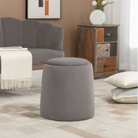 poltrona contenitore 44x48 cm reversibile grigio OKMYHOME (1/5)