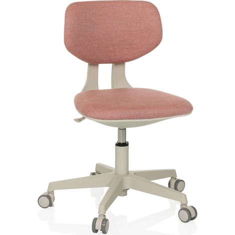 Kinderschreibtischstuhl / Kinderstuhl KIDDY CLASSIC Stoff rosa hjh OFFICE