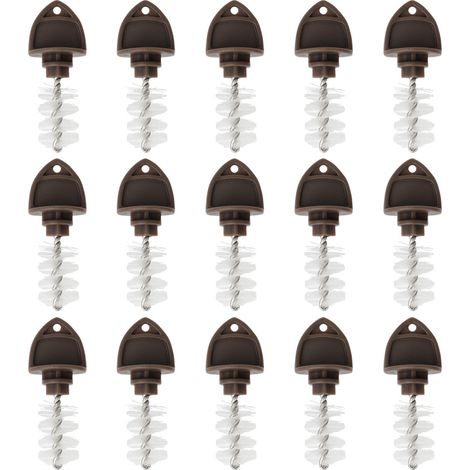 15 bouchons marron pour robinet de bière, capuchons de protection en plastique, accessoires de tirage à bière pour usage domestique (1/5)