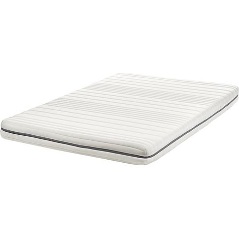 Colchón relleno de espuma poliéster funda extraíble con cremallera blanco 120 x 200 cm Enchant