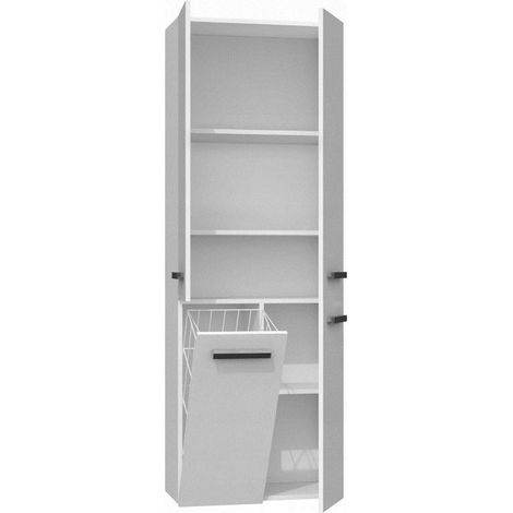 Top-e-shop Nel 1K/DD Mobile da Bagno Bianco Lucido (1/2)