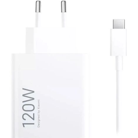 Adaptateur de charge rapide 120 W, compatible avec le chargeur rapide Xiaomi de type A (norme européenne). (1/2)