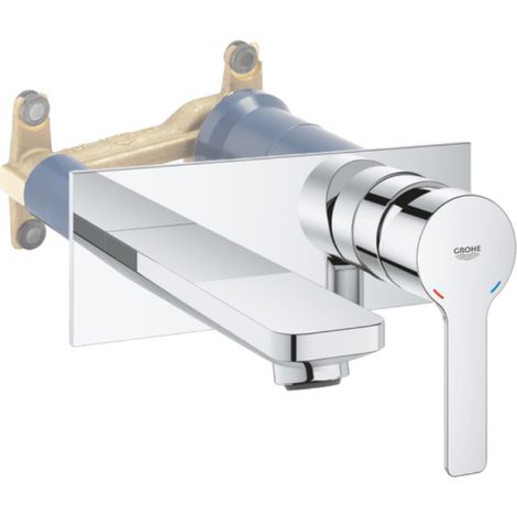 GROHE Lineare M grifo para lavabo de pared Cromo + cuerpo empotrado