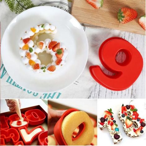 Moule À Pâtisserie - Silicone Alimentaire - 9 Pièces - Résistant -40 À 230 °C - Pour Four Micro-ondes Congélateur (1/3)