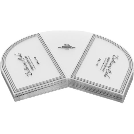 Collier de Gâteau Transparent 100PCS - Bordure pour Mousse, Plateau de Décoration et Enrobage (1/5)
