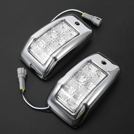 2 feux de gabarit de toit électroplaqués à 6 LED pour remorque de camion HL-M-001 (1/5)