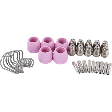 Lot de 30 pcs consommables torche plasma ABS électrodes buses tasses remplacement facile pour projet commercial petit (1/5)