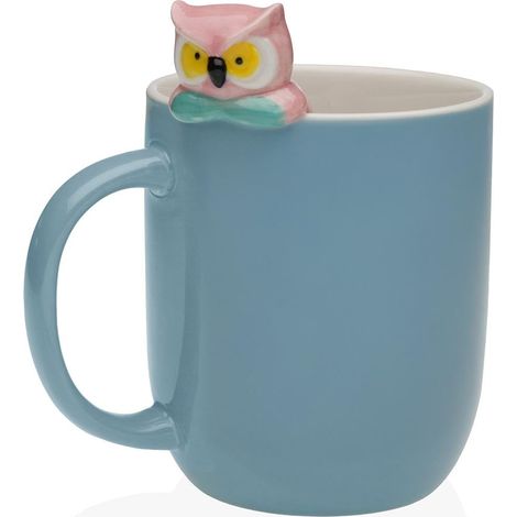 Versa Tazza Gufo 390 Ml Porcellana Blu (1/3)