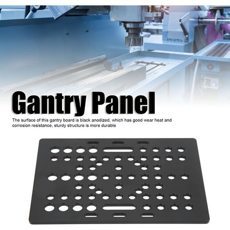 Plaque de portique en aluminium haute résistance, panneau anodisé noir pour imprimante 3D, Guide universel linéaire pour fraiseuse. (1/5)