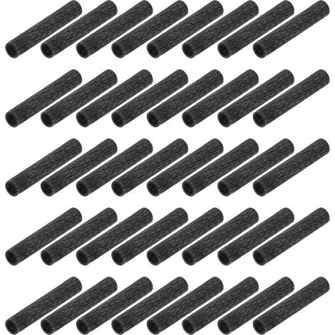 50Pcs M2 x 18mm Entretoise Moleté Aluminium Boulon Manchon Noir (1/5)