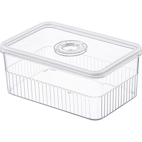 Luftdichte, transparente Aufbewahrungsbox für Obst und Gemüse im Kühlschrank