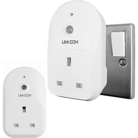 x2 Uni-Com 63346 Indoor Socket Plug Security Timer Light Holiday Lights UNC63346 (1/3)