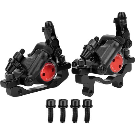 Kit de freins à disque hydrauliques HB-100 en alliage d'aluminium pour VTT et vélo de route, noir (1/5)
