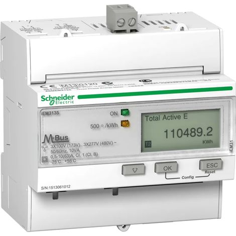 Schneider Electric ENERGIEZÄHL 3P+N 63A M-BUS MID (A9MEM3135) (1/2)