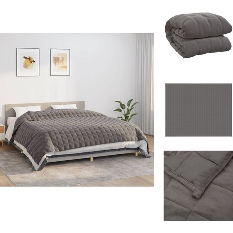 Decken - Living Gewichtsdecke Grau 235x290 cm 15 kg Stoff (1/5)