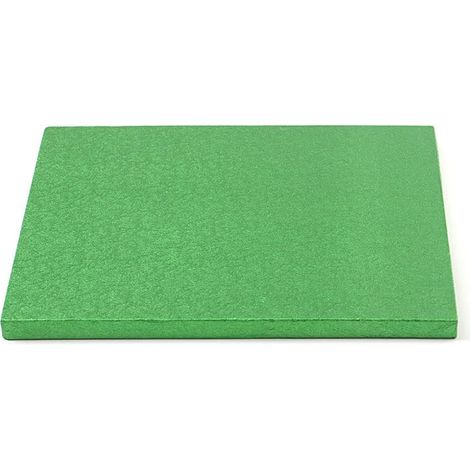 0931833 DECORA - SOTTOTORTA QUADRATO VERDE 30 X 30 X H 1,2 CM (1/3)