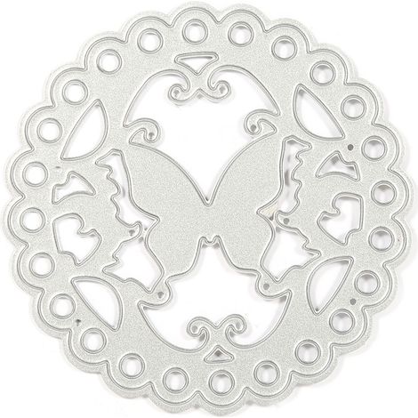 Emporte-Pièce Métallique Papillon - Acier Au Carbone Pour Scrapbooking Et Loisirs Créatifs - 1 Pièce (1/2)
