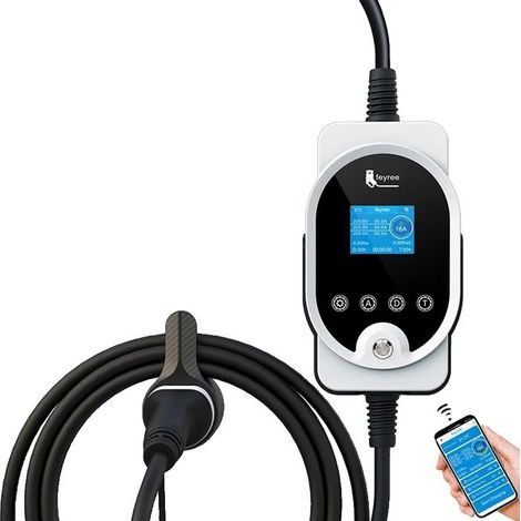 Chargeur EV Portable, 11KW Puissance, Étanche IP66, 11KW APP SANS Adaptateur, TYPE2