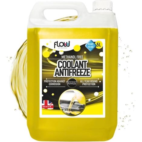 Antifreeze Coolant -26°C 5L Engine Coolant Ethylene Glycol Methanol Free Universal Car Coolant with Corrosion Inhibitors